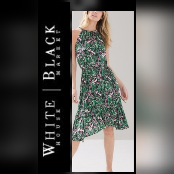 White House Black Market Dresses & Skirts - White House Black Market Floral High Low Dress